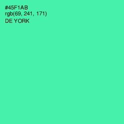 #45F1AB - De York Color Image