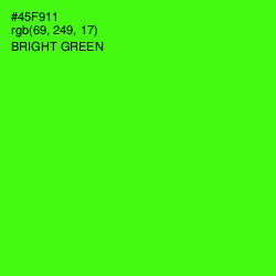 #45F911 - Bright Green Color Image