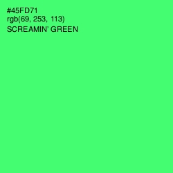 #45FD71 - Screamin' Green Color Image