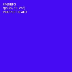 #460BF3 - Purple Heart Color Image