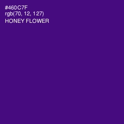 #460C7F - Honey Flower Color Image