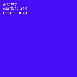 #460FF7 - Purple Heart Color Image