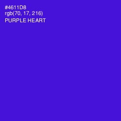 #4611D8 - Purple Heart Color Image