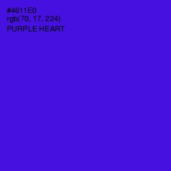 #4611E0 - Purple Heart Color Image