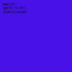 #4611E7 - Purple Heart Color Image