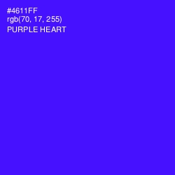 #4611FF - Purple Heart Color Image