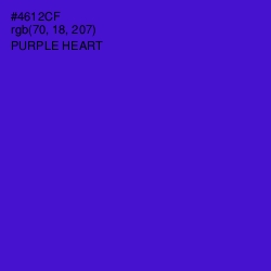 #4612CF - Purple Heart Color Image