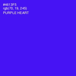 #4613F5 - Purple Heart Color Image