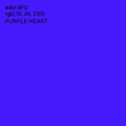 #4618FD - Purple Heart Color Image