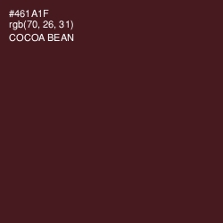 #461A1F - Cocoa Bean Color Image