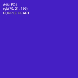 #461FC4 - Purple Heart Color Image