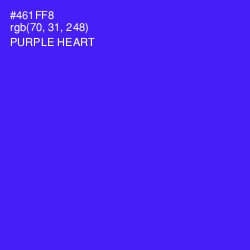 #461FF8 - Purple Heart Color Image