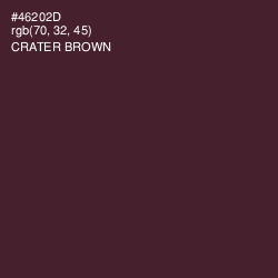 #46202D - Crater Brown Color Image