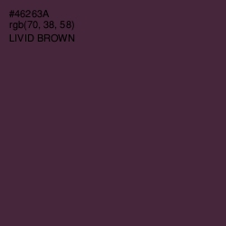 #46263A - Livid Brown Color Image