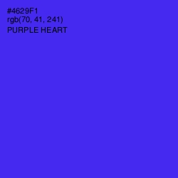 #4629F1 - Purple Heart Color Image