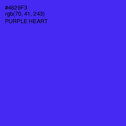 #4629F3 - Purple Heart Color Image