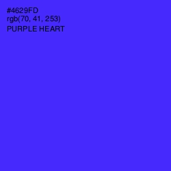 #4629FD - Purple Heart Color Image