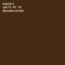 #462B12 - Brown Derby Color Image