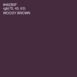 #462B3F - Woody Brown Color Image