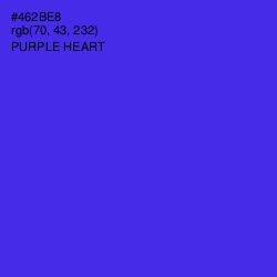 #462BE8 - Purple Heart Color Image