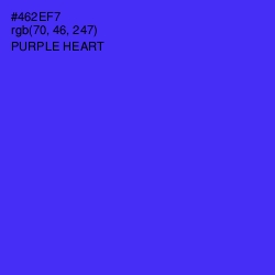 #462EF7 - Purple Heart Color Image