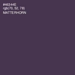 #46344E - Matterhorn Color Image