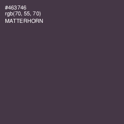 #463746 - Matterhorn Color Image