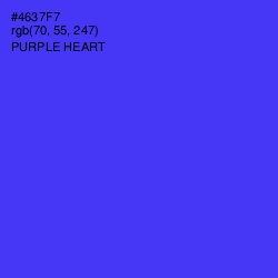 #4637F7 - Purple Heart Color Image