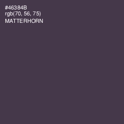 #46384B - Matterhorn Color Image