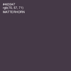 #463947 - Matterhorn Color Image
