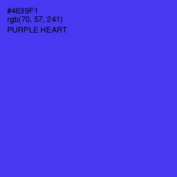 #4639F1 - Purple Heart Color Image