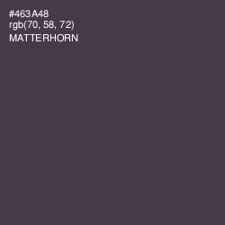 #463A48 - Matterhorn Color Image