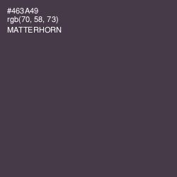 #463A49 - Matterhorn Color Image