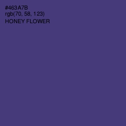 #463A7B - Honey Flower Color Image