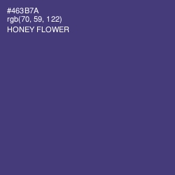 #463B7A - Honey Flower Color Image