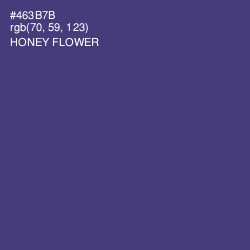 #463B7B - Honey Flower Color Image