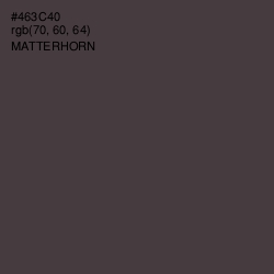 #463C40 - Matterhorn Color Image