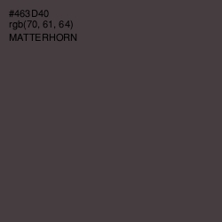 #463D40 - Matterhorn Color Image