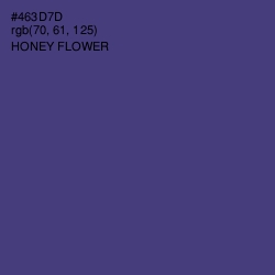 #463D7D - Honey Flower Color Image