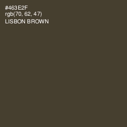 #463E2F - Lisbon Brown Color Image
