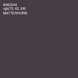 #463E44 - Matterhorn Color Image