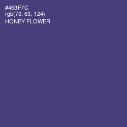 #463F7C - Honey Flower Color Image