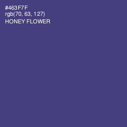 #463F7F - Honey Flower Color Image