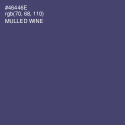 #46446E - Mulled Wine Color Image