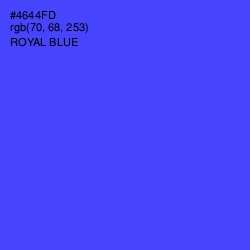 #4644FD - Royal Blue Color Image