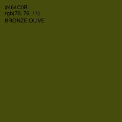 #464C0B - Bronze Olive Color Image