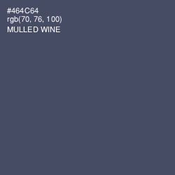 #464C64 - Mulled Wine Color Image