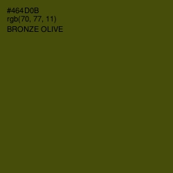 #464D0B - Bronze Olive Color Image