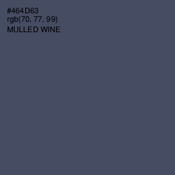 #464D63 - Mulled Wine Color Image