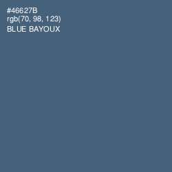 #46627B - Blue Bayoux Color Image